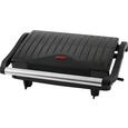 Kontaktgrill Fred in Schwarz mit 750watt - Schwarz, KONVENTIONELL, Metall (27,9/21,8/8,6cm)