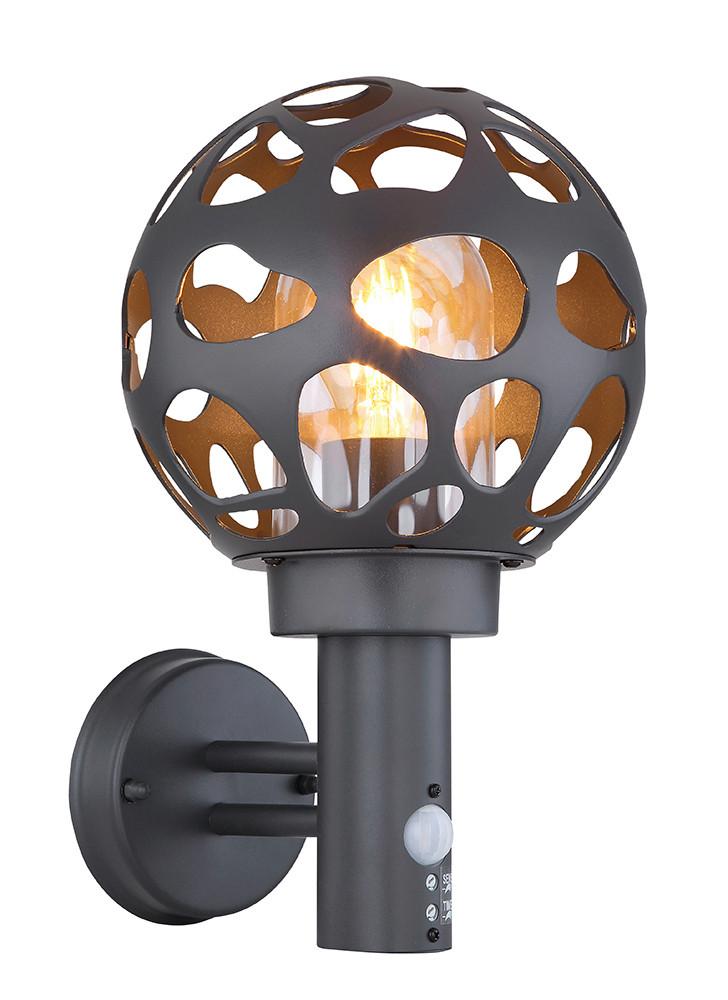 LED-Außenleuchte Hilario max. 15 Watt - Klar/Anthrazit, Design, Kunststoff/Metall (20/22,5/32,7cm) - Globo