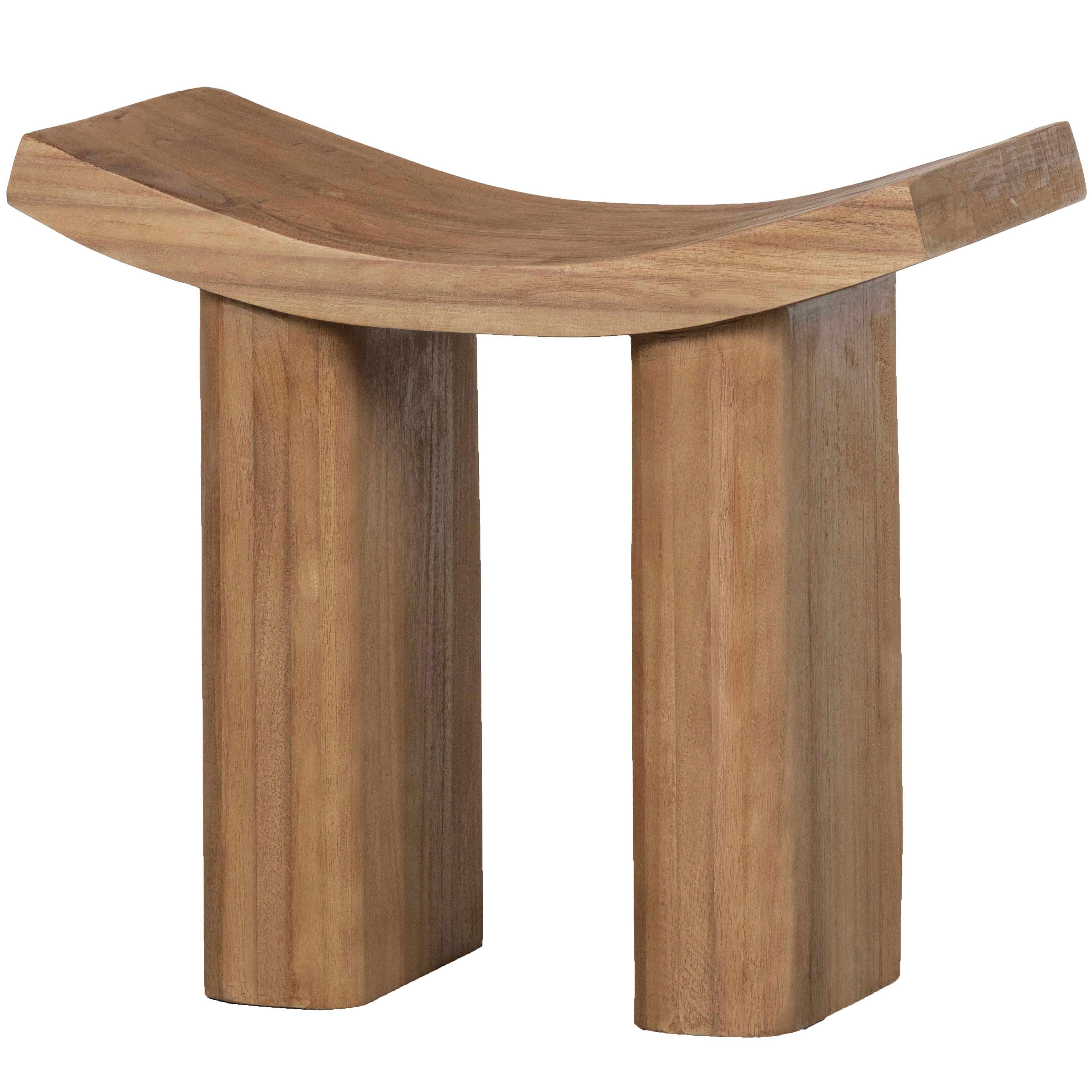 Hocker Japan Holz - Naturfarben, Design, Holz (50/45/25cm) - Livetastic