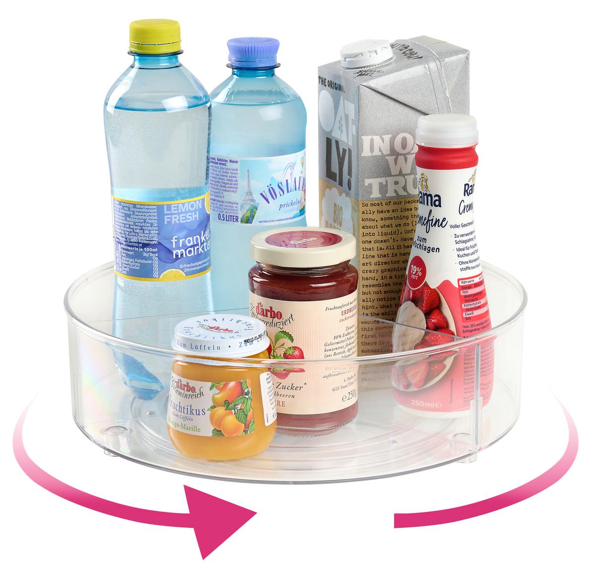 Drehregal Fridge Transparent - Transparent, Konventionell, Kunststoff (27/8,5cm) - Mömax