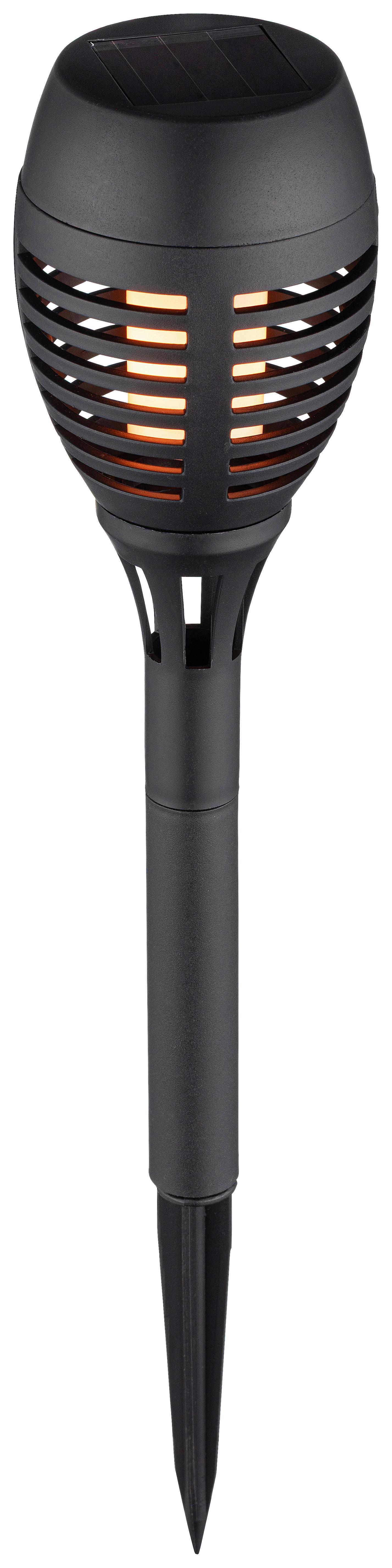 Lampă solară Vier - negru, Romantik / Landhaus, plastic (7,5/37,5cm) - Mömax