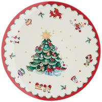 Platzteller XMAS mit Weihnachtsmotiv Ø ca. 31cm - Rot/Weiß, KONVENTIONELL, Keramik (31/2,3cm) - Mömax