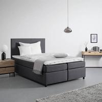 Boxspring Ágy Florin - szürke, Modern, faalapú anyag/textil (140/200cm) - Bessagi Home