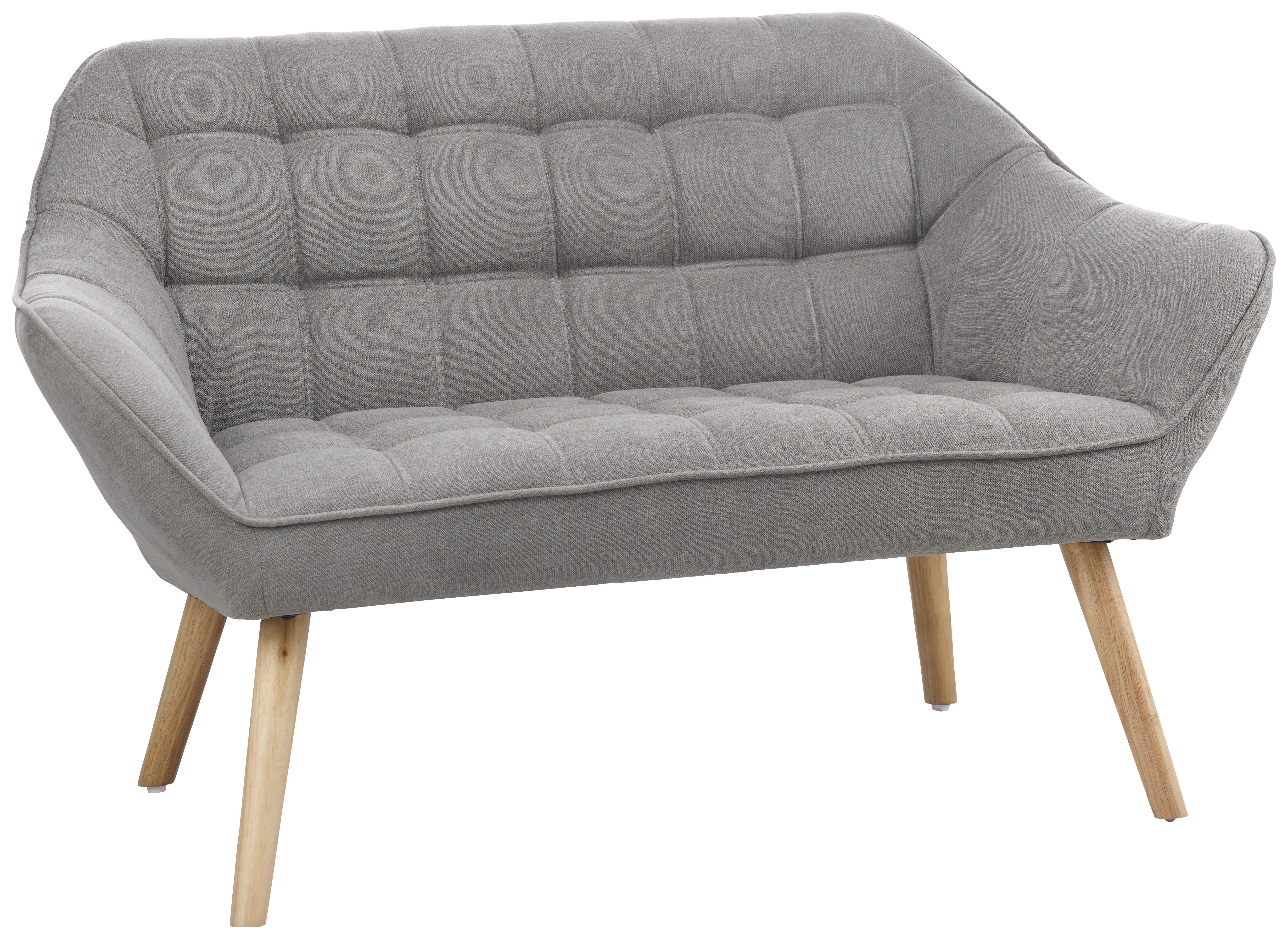 2-SITS SOFFA MONIQUE - grå, Modern, trä/textil (127/76/74,5cm) - Bessagi Home