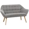 2-SITS SOFFA MONIQUE - grå, Modern, trä/textil (127/76/74,5cm) - Bessagi Home