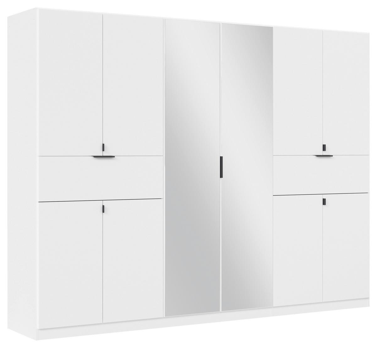 Ormar S Klasičnim Vratima Ticao - bijela/siva, Moderno, drvni materijal/metal (271/210/54cm) - Modern Living