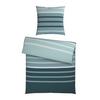 Bettwäsche Streif Blau/Schwarz ca. 135x200cm - Blau/Schwarz, KONVENTIONELL, Textil (135/200cm) - Mömax