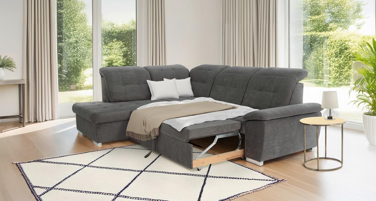 Coltar SPECTRUM - gri, Modern, lemn/metal (212/261cm) - Modern Living