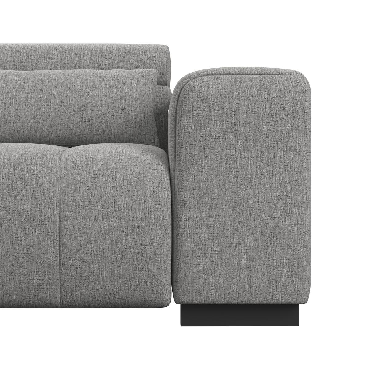 Kutna Garnitura Matera - tamno siva/crna, Trend, tekstil/drvo (226/311cm)