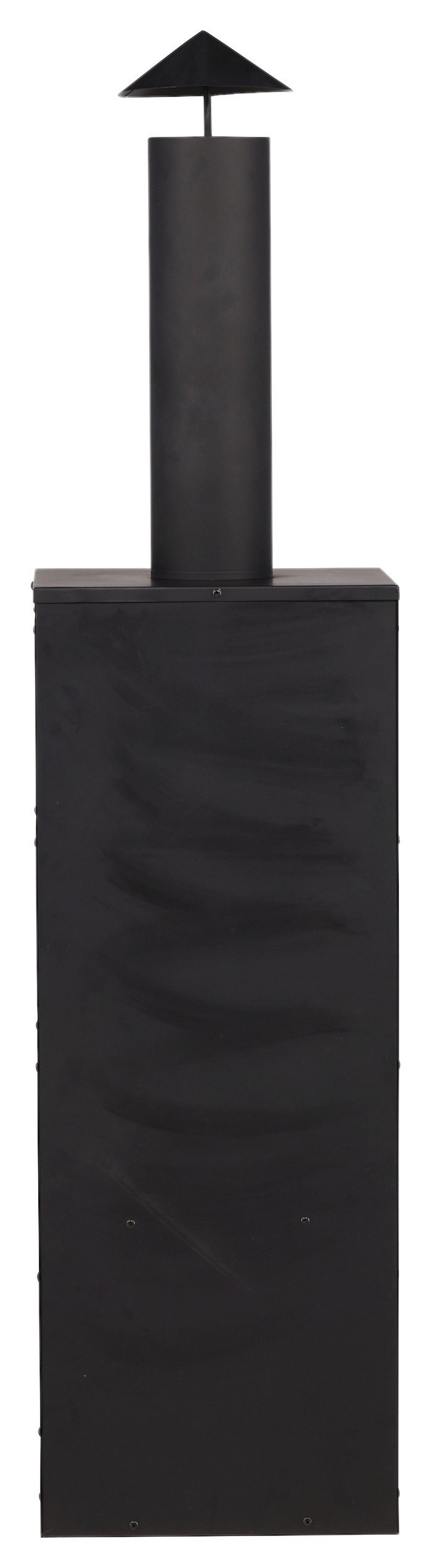 Feuerstelle Makarima ca. 45x199x45 cm Schwarz - Schwarz, KONVENTIONELL, Metall (45/199/45cm) - Gardenson