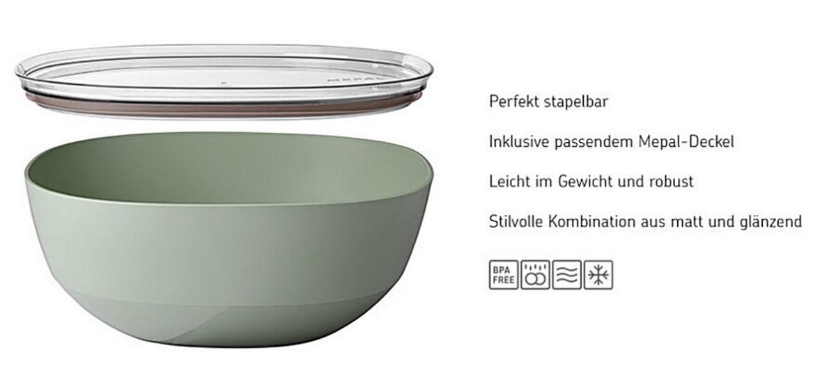 ZESTAW DO SAŁATEK 105941241100 - czarny, Konventionell (30,1/9,2cm) - Mepal