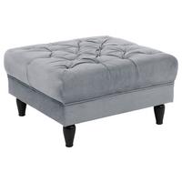 Tabure Cupido, Siva - siva/črna, Design, tekstil/les (82/44/82cm) - MID.YOU