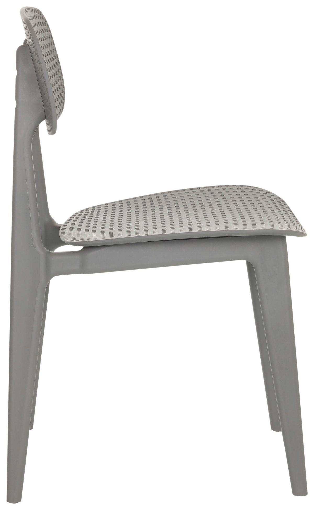 Vrtni Stol Artifo Hol, Siva - siva, Basics, umetna masa (42/79/51cm) - MID.YOU