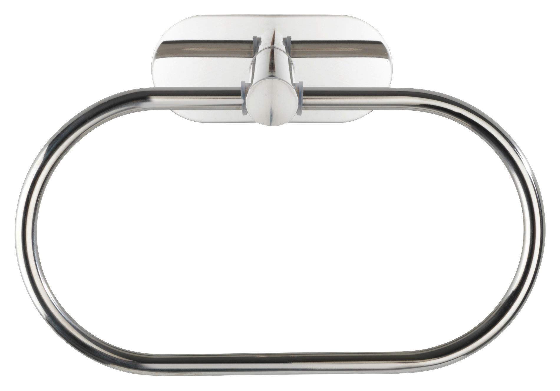 Handtuchhalter Turbo in Chromfarben - Chromfarben, MODERN, Metall (20,5/12,5/7,5cm) - Modern Living
