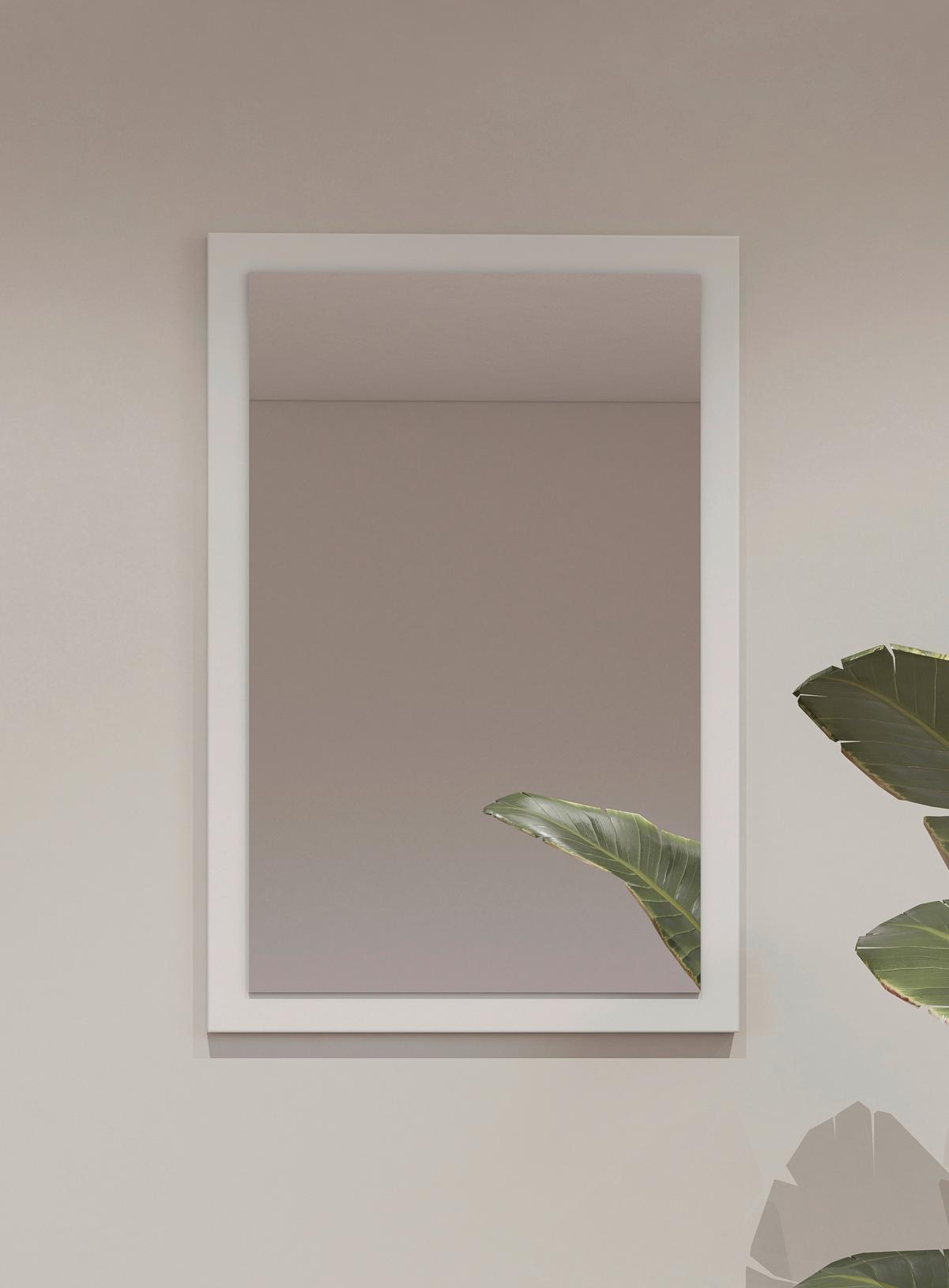 Fali Tükör Cross - fehér, Modern, faalapú anyag (40/60/2cm)