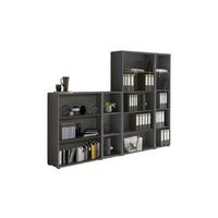 REGALSET OFFICE EDITION - RW SET 4 - Anthrazit, MODERN, Holzwerkstoff (257/185,6/33cm) - MID.YOU