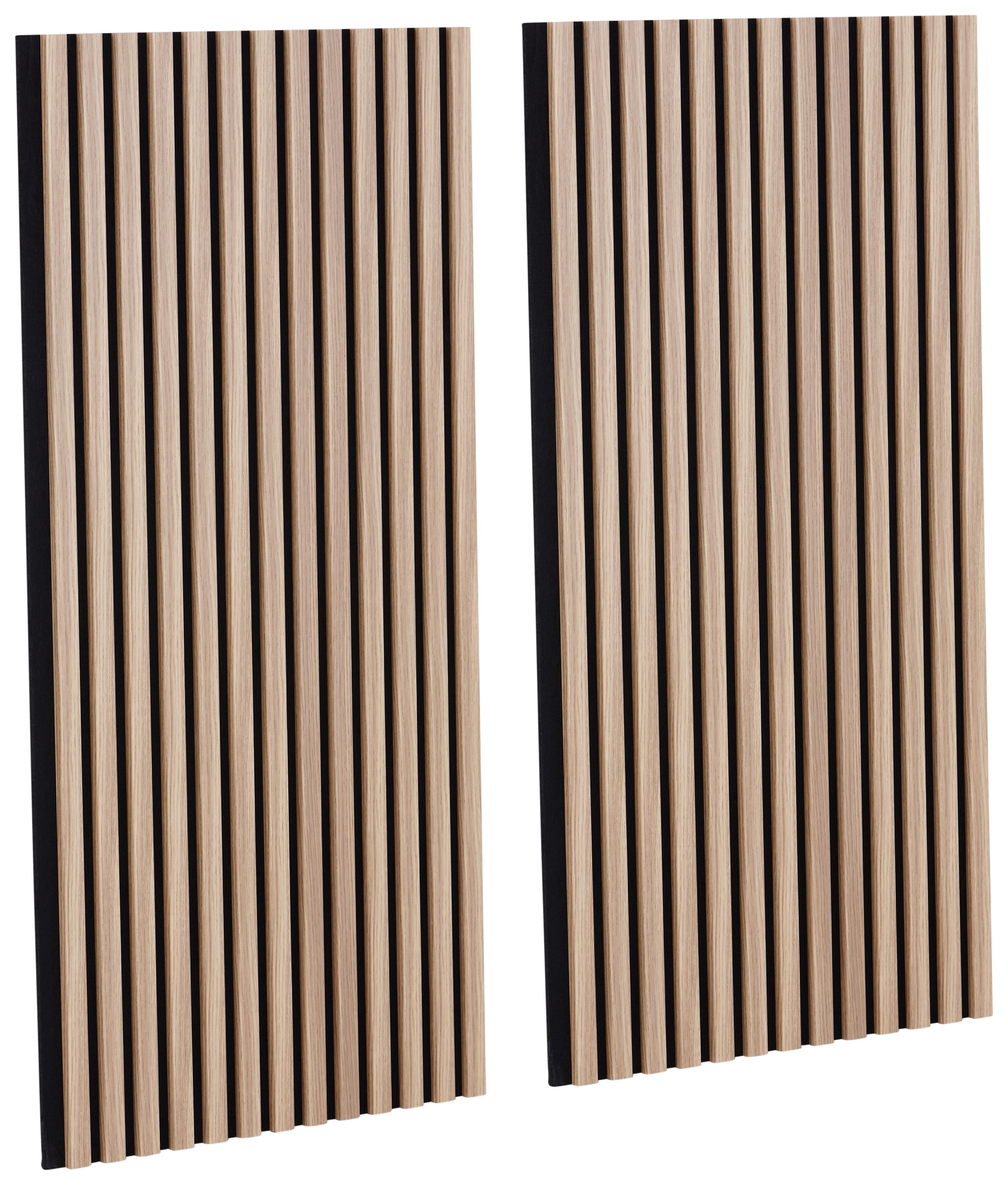 Akustični Stenski Panel Josef, Barva Hrasta, 2 Kos - hrast artisan, Moderno, umetna masa/leseni material (60/120/2cm) - Mömax