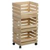SIDOHYLLA MALAGA -SB- - svart/naturfärgad, Klassisk, trämaterial/trä (37/80/30cm) - Mömax