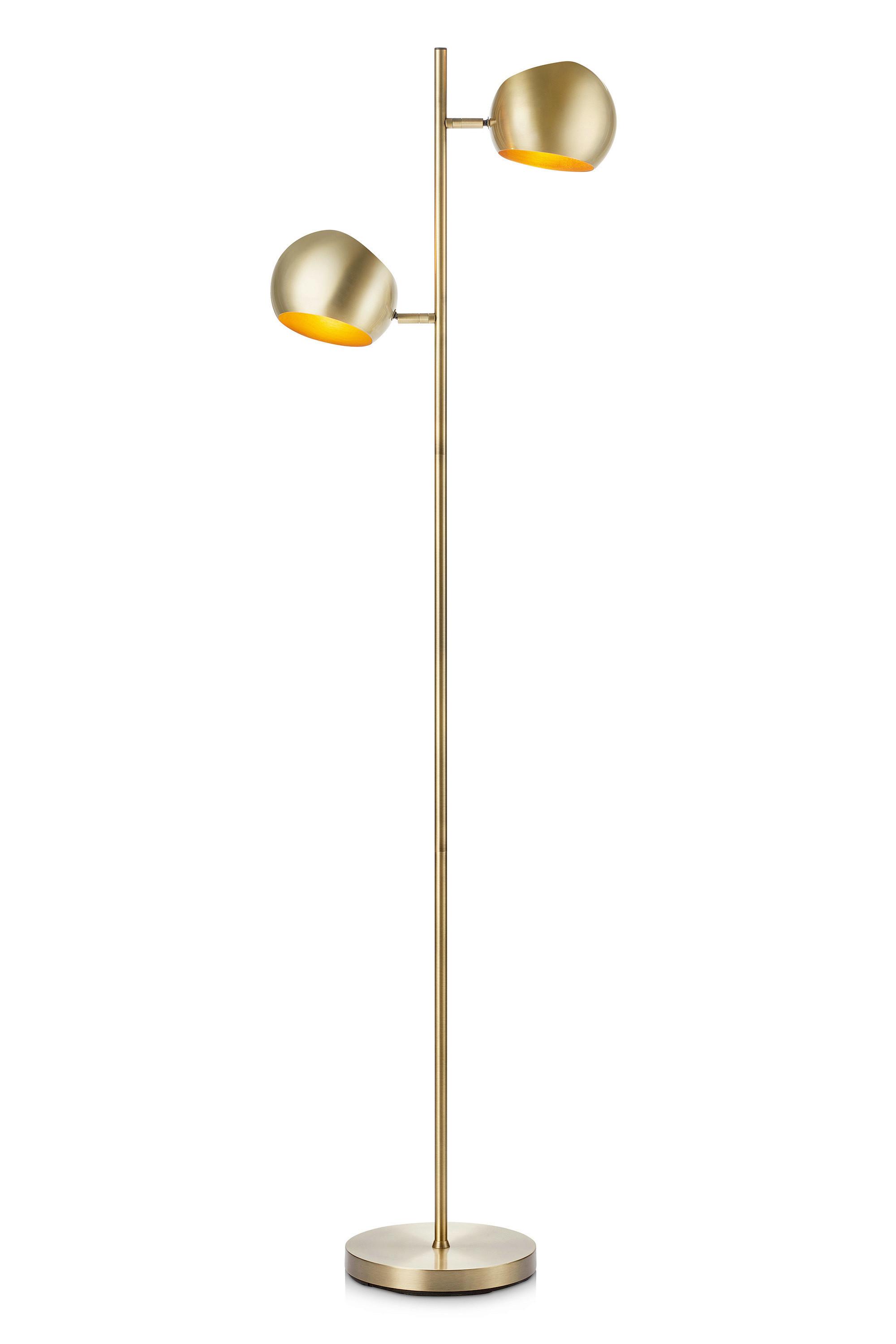 Stehleuchte Edgar max. 40 Watt - Messingfarben, Basics, Metall (23/40/145cm) - Markslöjd