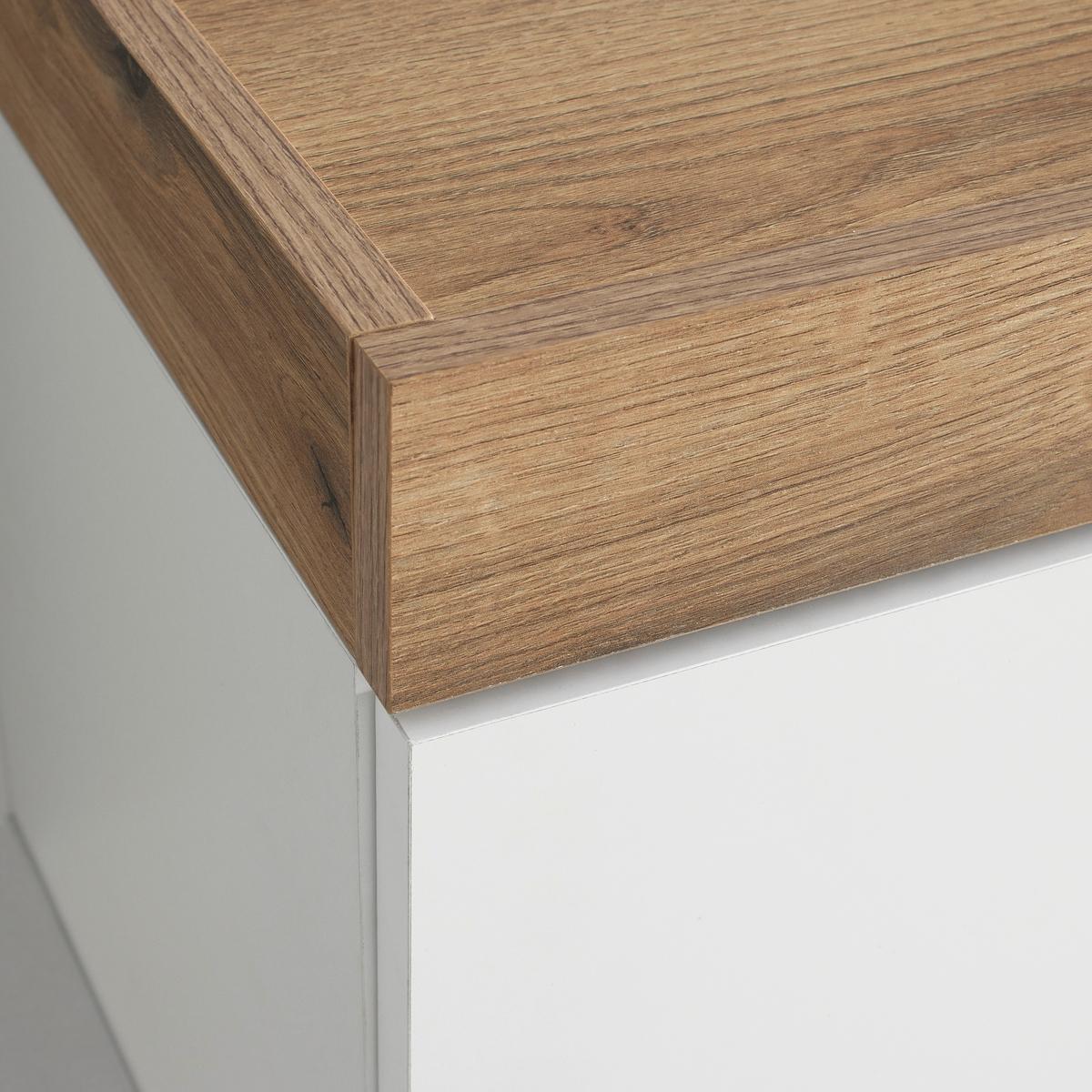 TV-Element Kiro Weiß/Eichefarben - MODERN, Holzwerkstoff/Metall (180/40/35cm) - Mömax