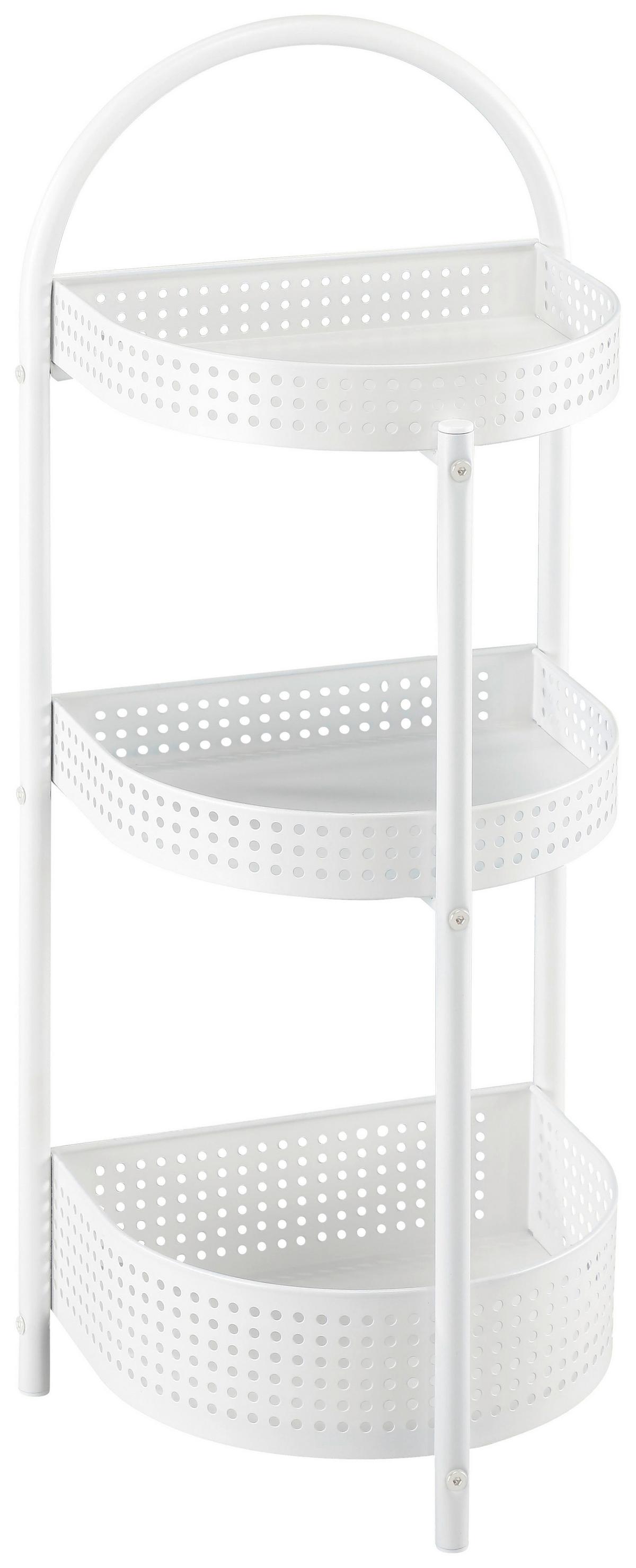 Regal Ancona Weiss Matt - Weiss, Modern, Metall (34/84.5/28cm) - Mömax