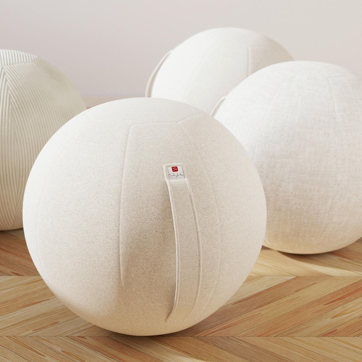 PIŁKA DO SIEDZENIA SCOOBY - beżowy, Design, tkanina (65cm) - Stylife