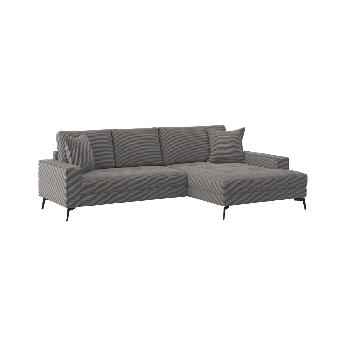 Kutna Garnitura Zero - crna/antracit, Trend, tekstil (286/173cm)