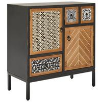 KOMODA HEIKE - kolor naturalny/czarny, Romantik / Landhaus, materiał drewnopochodny/metal (80/84/38cm) - Landscape