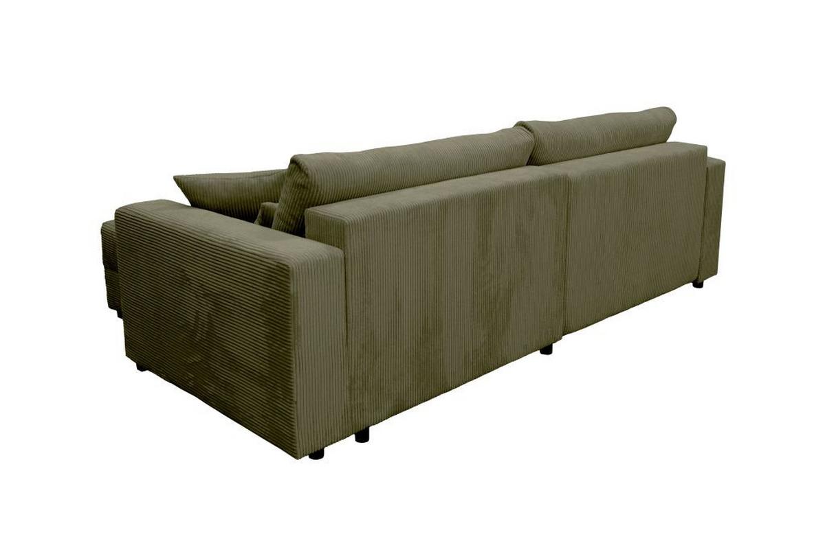 Kutna Garnitura Xela - Khaki/crna, Moderno, tekstil (265/170cm) - Modern Living