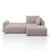 HÖRNSOFFA GIA - ljusgrå/svart, Modern, trä/textil (261/197cm) - Bessagi Home
