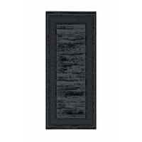 Flachwebeteppich Kalea 325 Schwarz 80x150 - Schwarz, Basics, Textil (80/150cm) - Kayoom