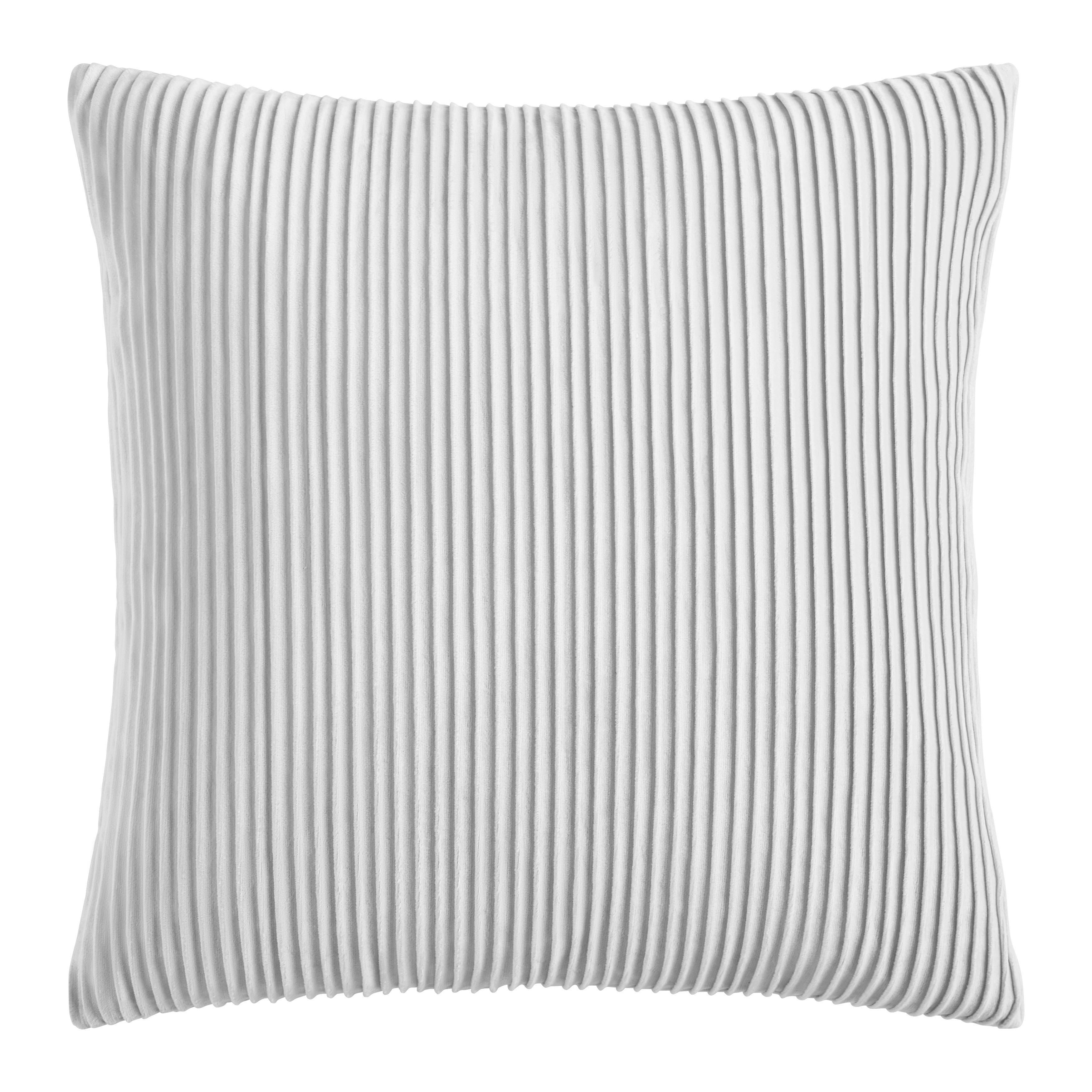 Zierkissen Melania Silber ca. 45x45cm - Silberfarben, ROMANTIK / LANDHAUS, Textil (45/45cm) - Modern Living