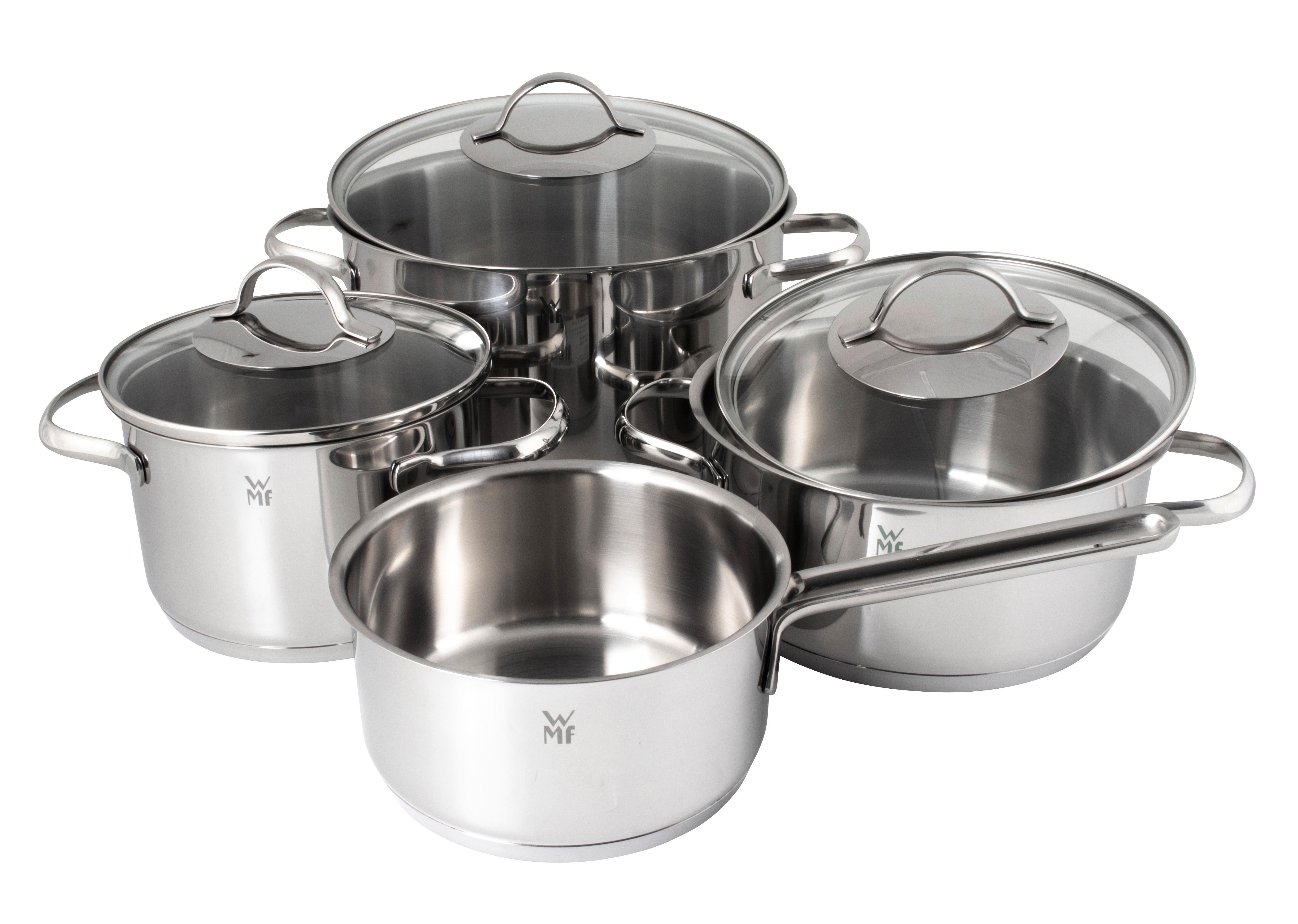 Kochtopfset WMF Provence Plus Edelstahlfarben 7-teilig - Edelstahlfarben, KONVENTIONELL, Metall (57/30/26cm) - WMF