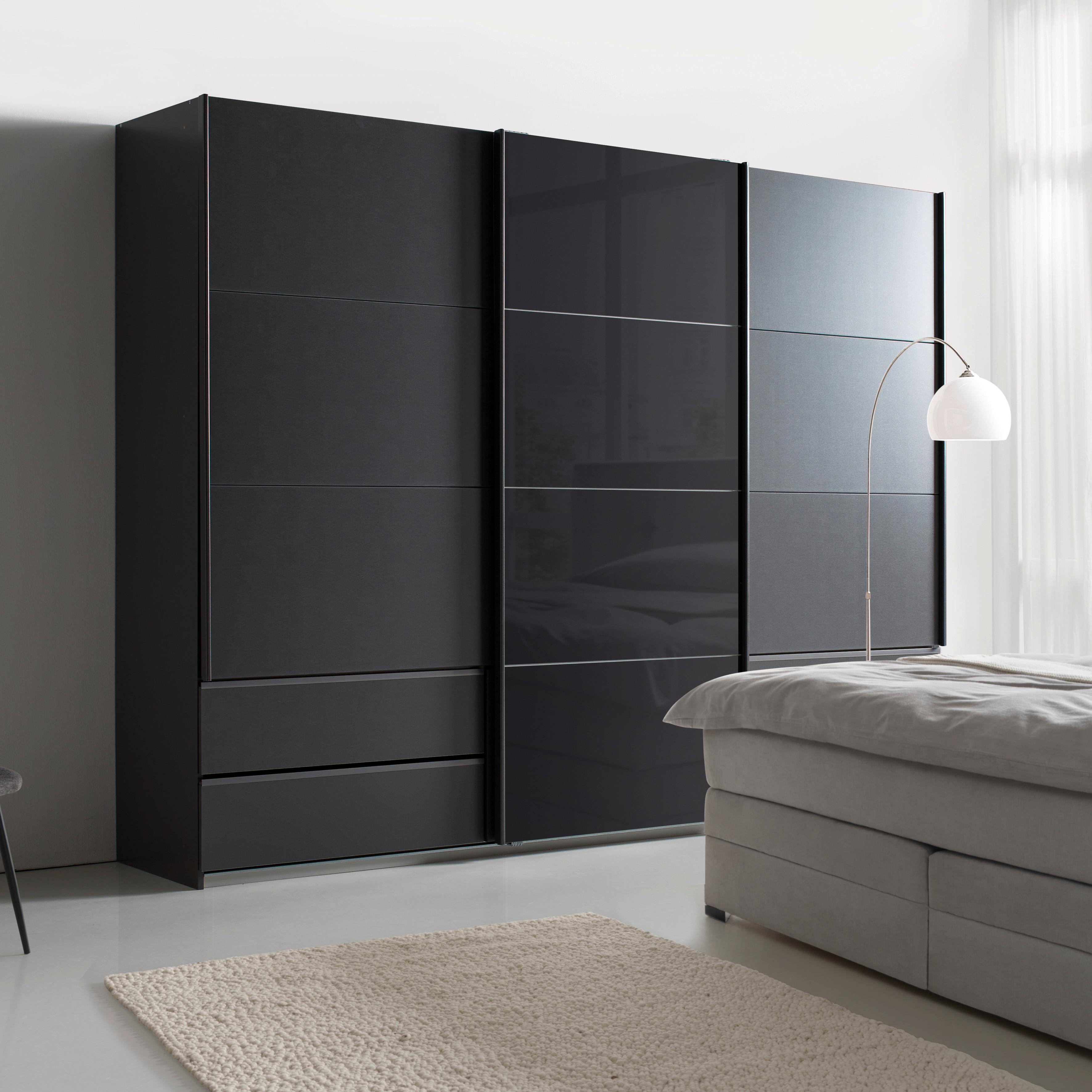 Ormar S Kliznim Vratima Elara - siva, Konvencionalno, drvni materijal/metal (271/210/62cm) - Premium Living