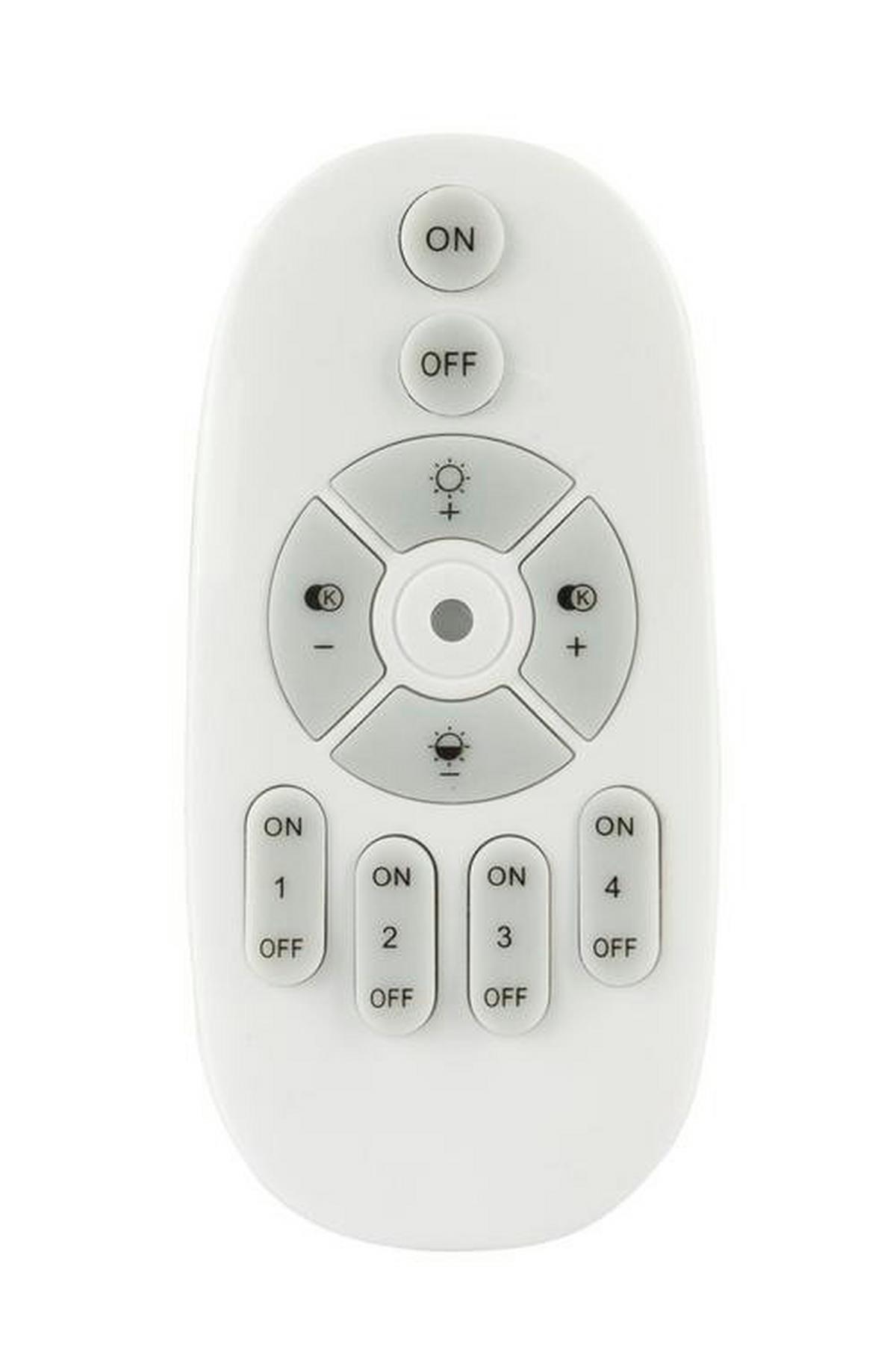 Stropna Led-svetilka Rosi - bela/opal, Basics, kovina/umetna masa (80/20/5,3cm) - Globo
