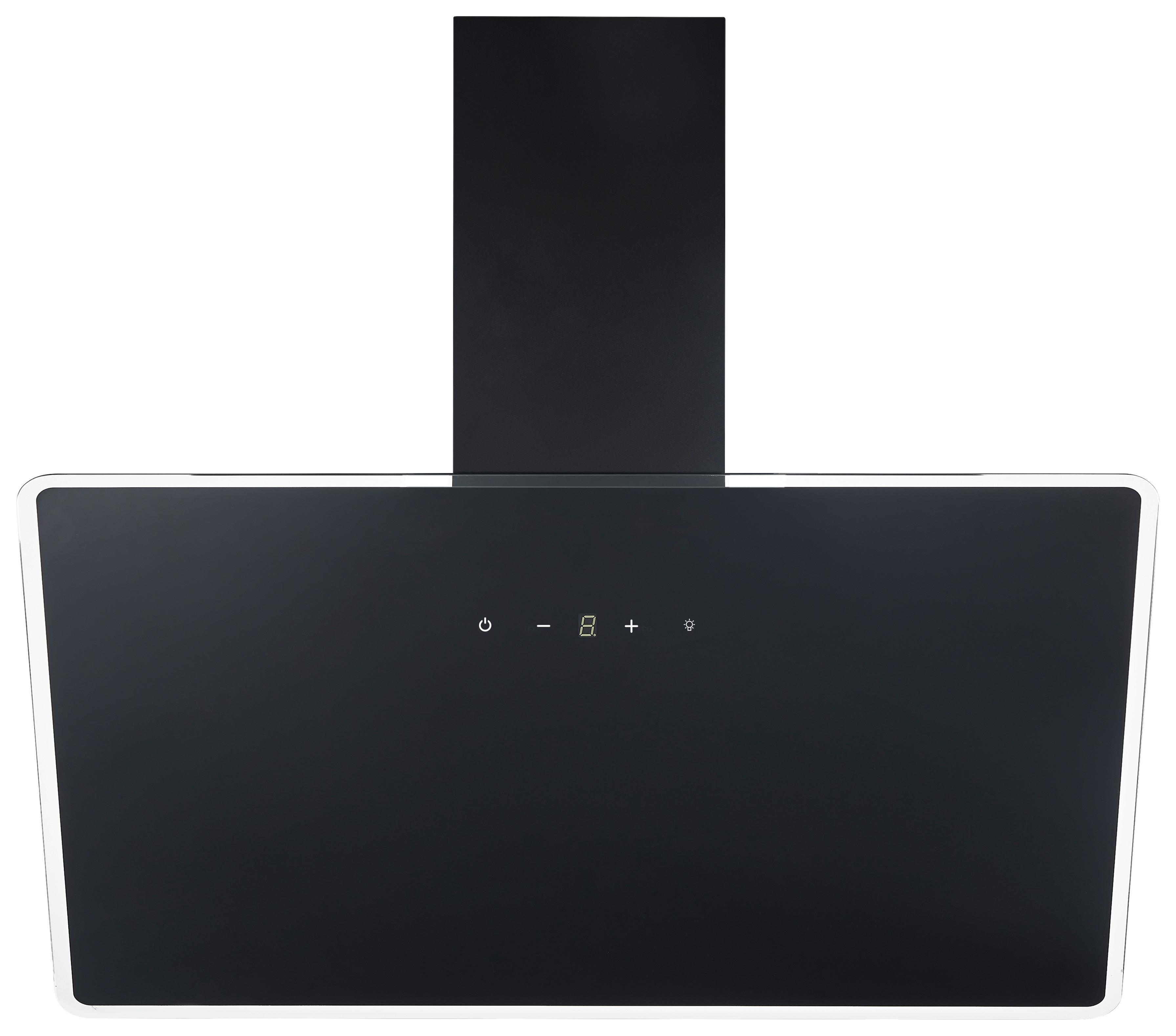 Kuhinjska Napa Lora, 90cm - črna, Basics, kovina/steklo (89,5/75-110/38,5cm) - Respekta