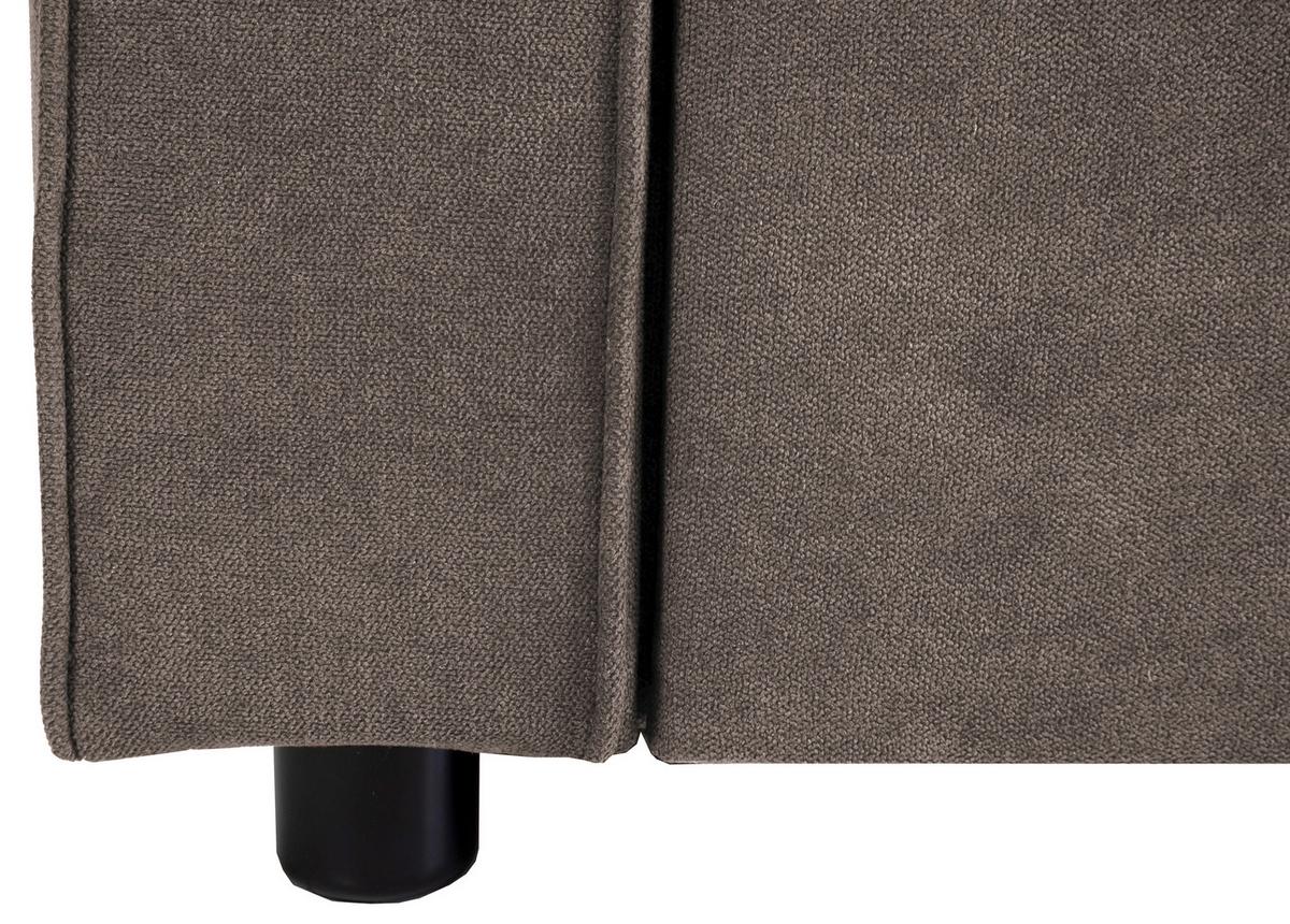 HAZE Canapea cu 3 locuri - gri-maro, Trend, textil (162/90/89cm) - Modern Living