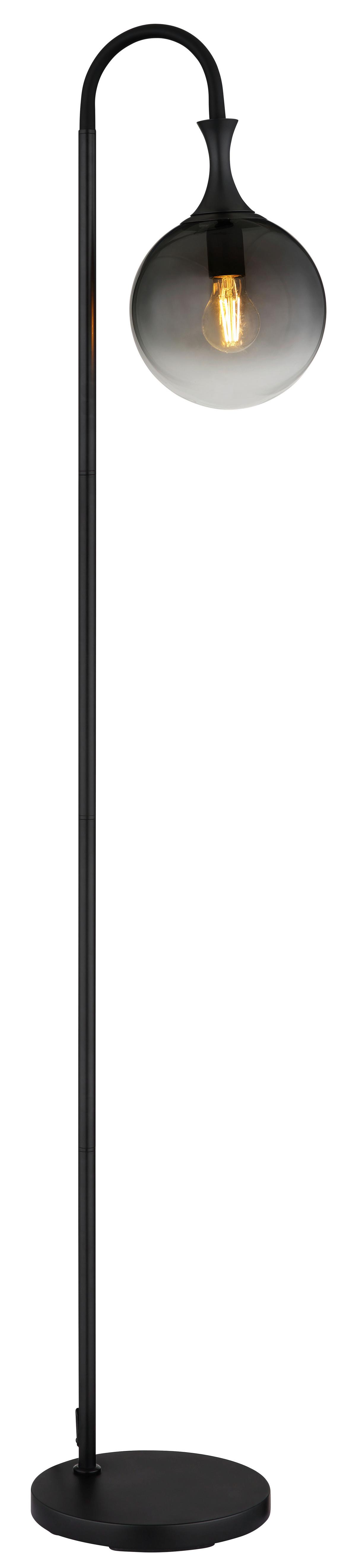Podna Svjetiljka Dalton - siva/crna, Design, staklo/metal (29/25/152cm) - Globo