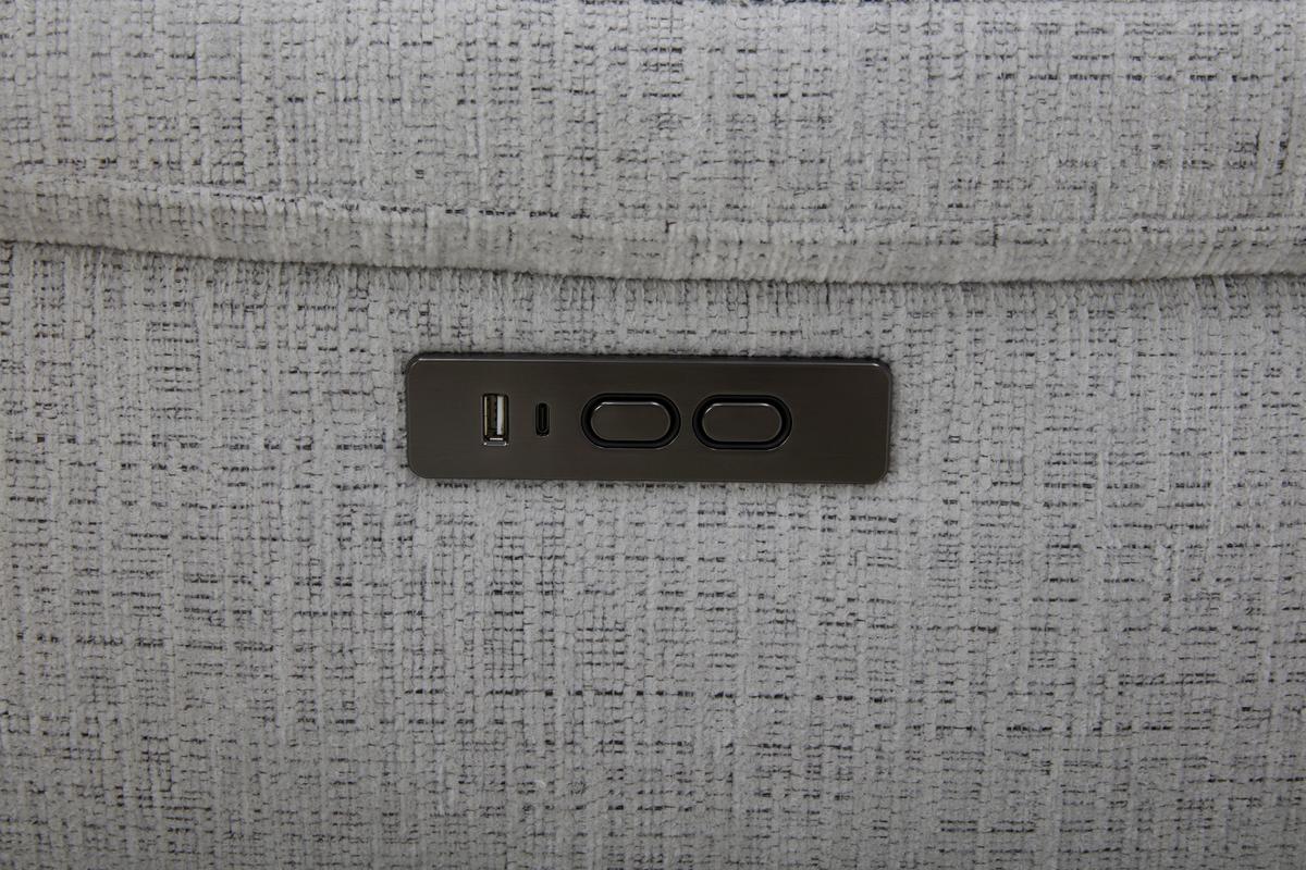 2-sed Berlin - siva/črna, Moderno, kovina/umetna masa (216/94/95cm)