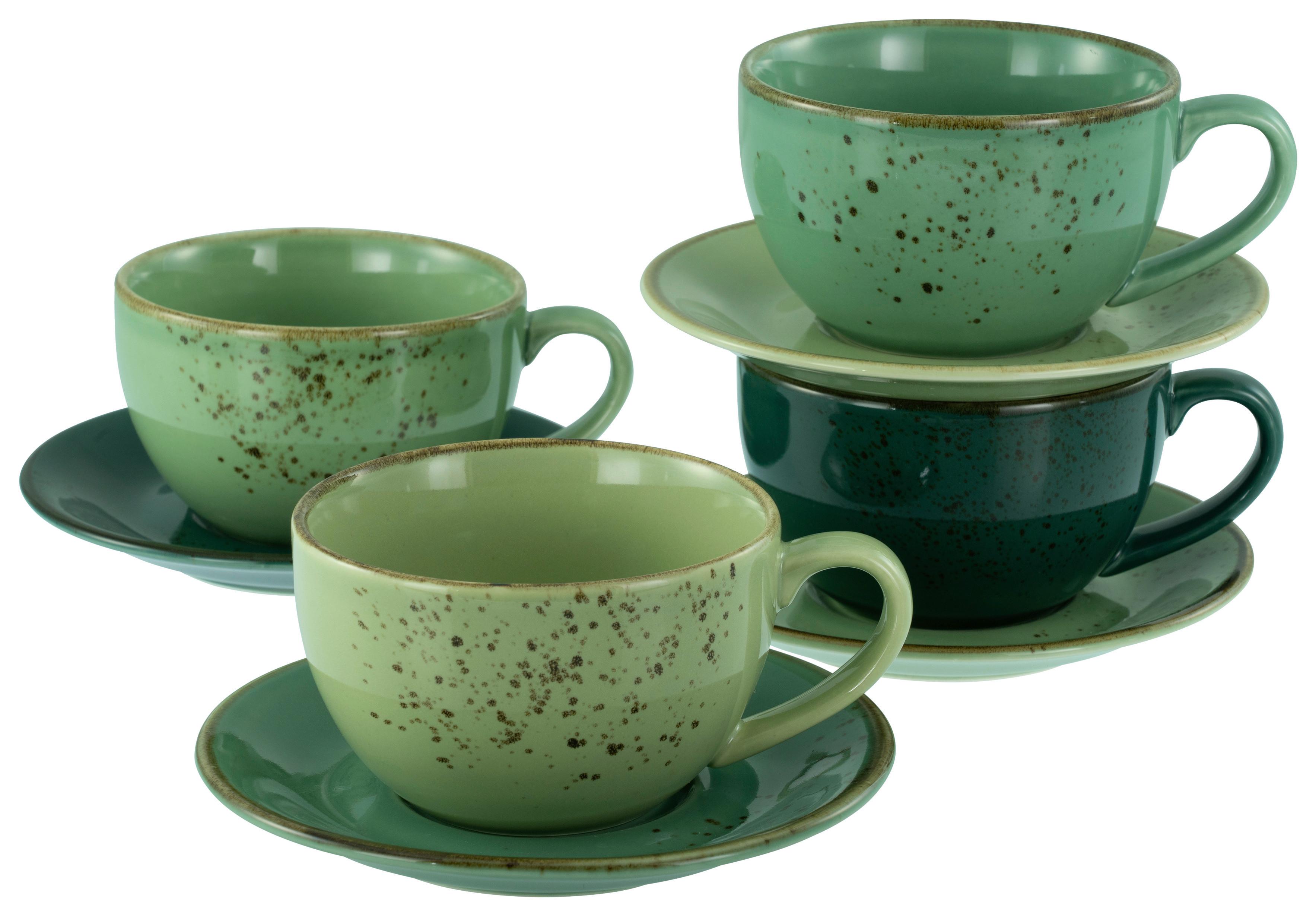Kavni Servis Green Life, 8-Delni - zelena, Design, keramika - Creatable