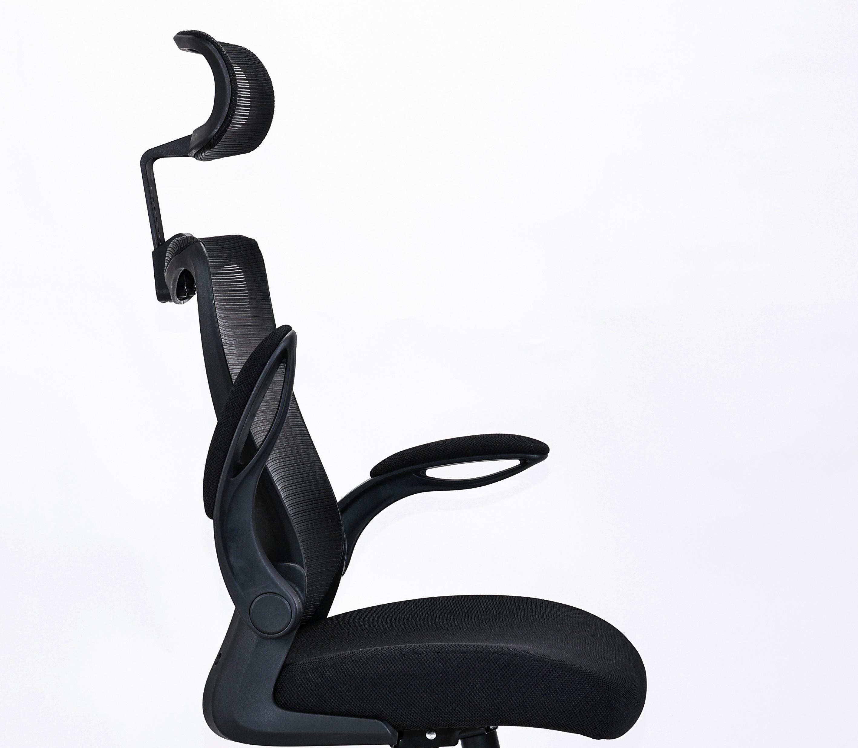 SNURRSTOL TESSA -BASED- - svart, Modern, metall/textil (62/110-120/62,5cm) - Based