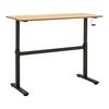 SKRIVBORD CARMELO I - svart/ekfärgad, Modern, metall/trämaterial (140/70-117/60cm) - Mömax