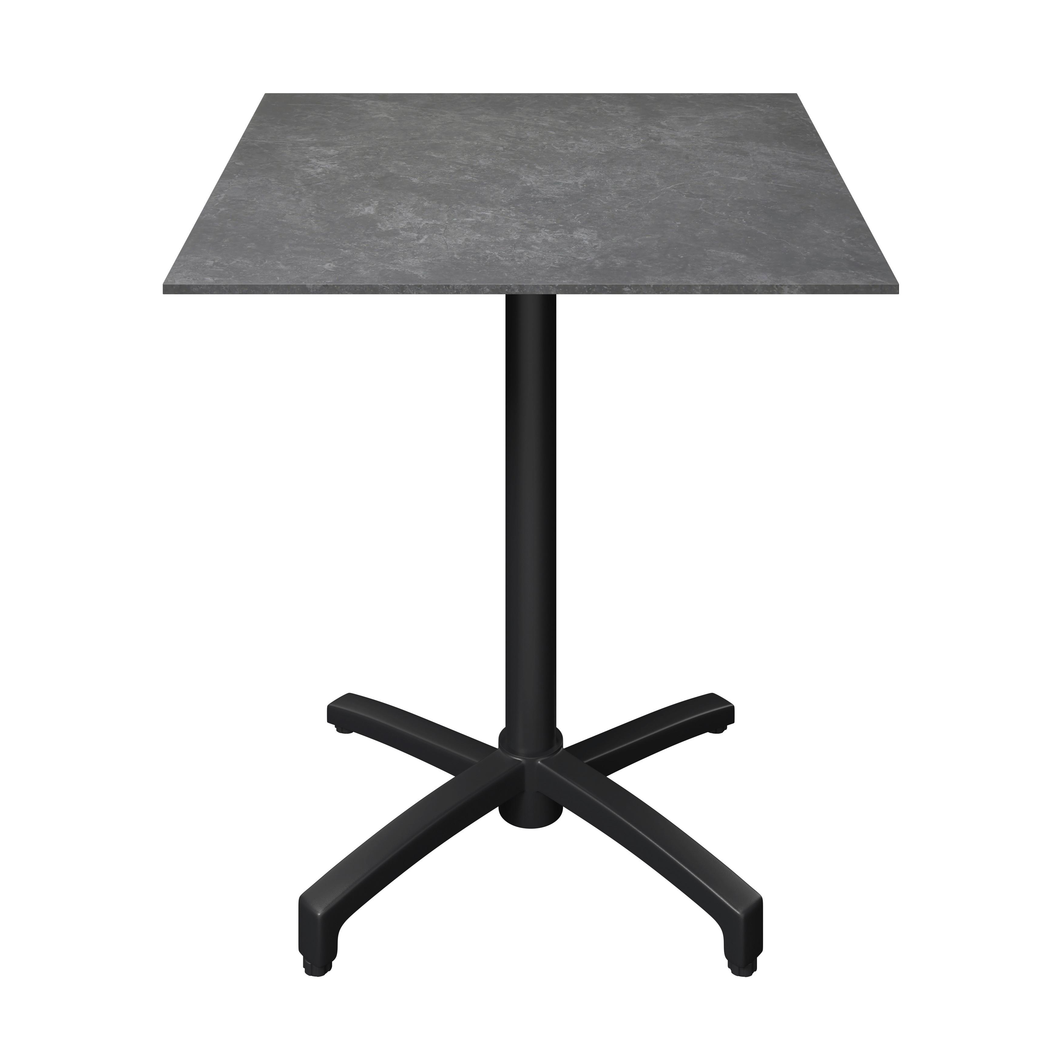 UTEBORD HEINO - antracit, Basics, metall/sten (70/70/75cm) - Mömax