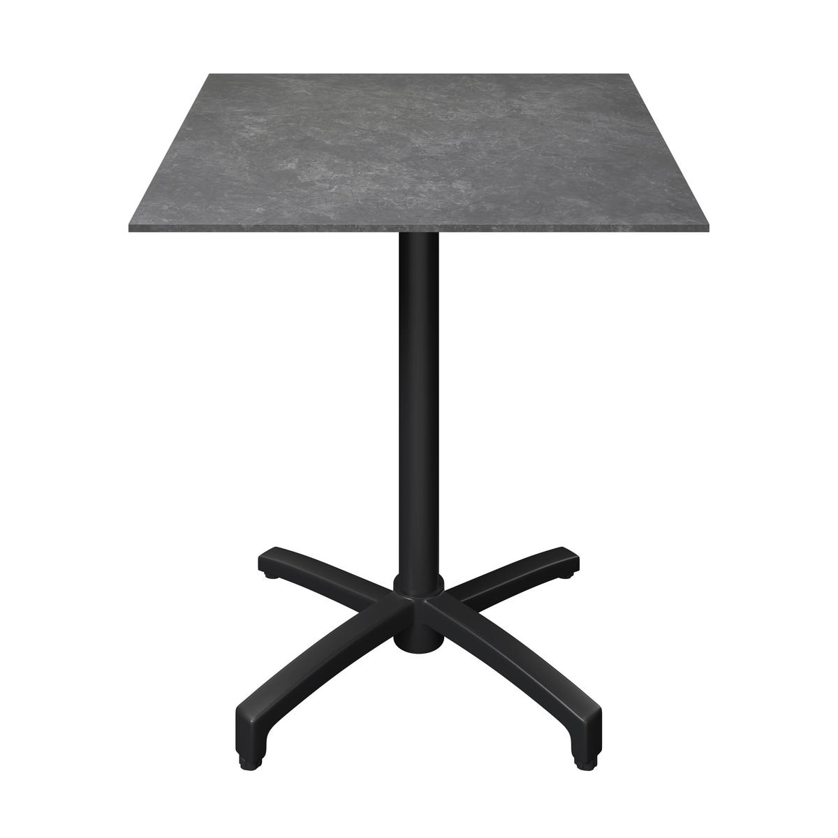 Gartentisch Heino Anthrazit - Anthrazit, Basics, Stein/Metall (70/70/75cm) - Mömax