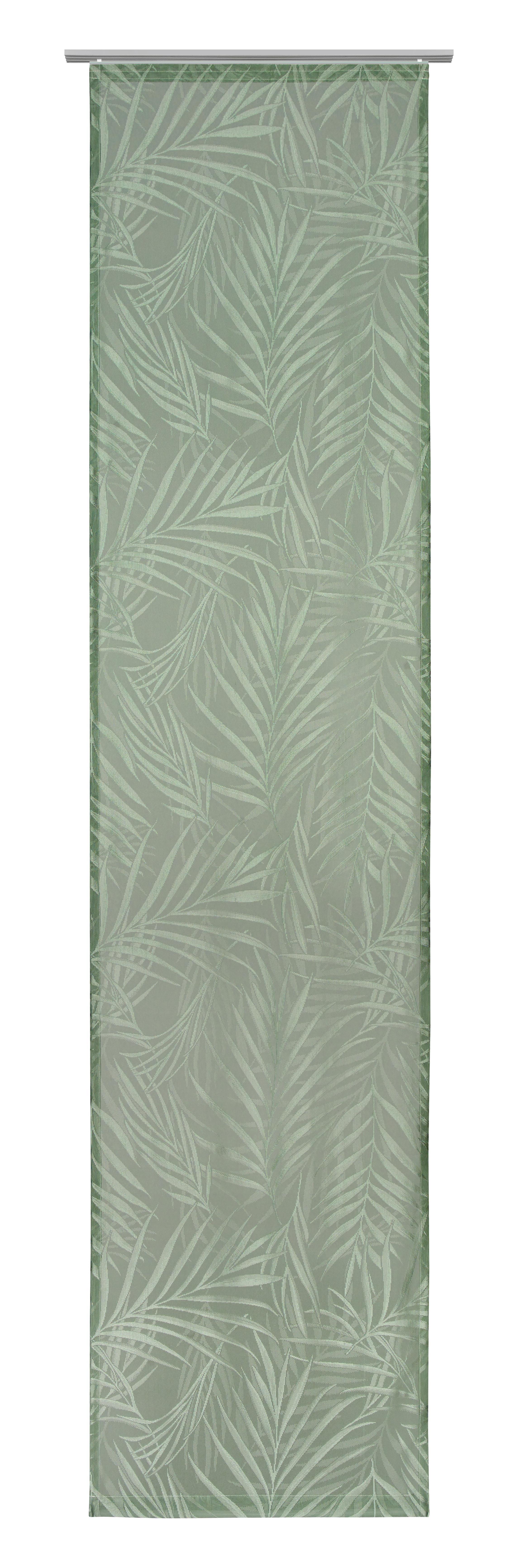Flächenvorhang Blätter in Grün ca.60x245cm - Grün, KONVENTIONELL, Textil (60/245cm) - Mömax modern living