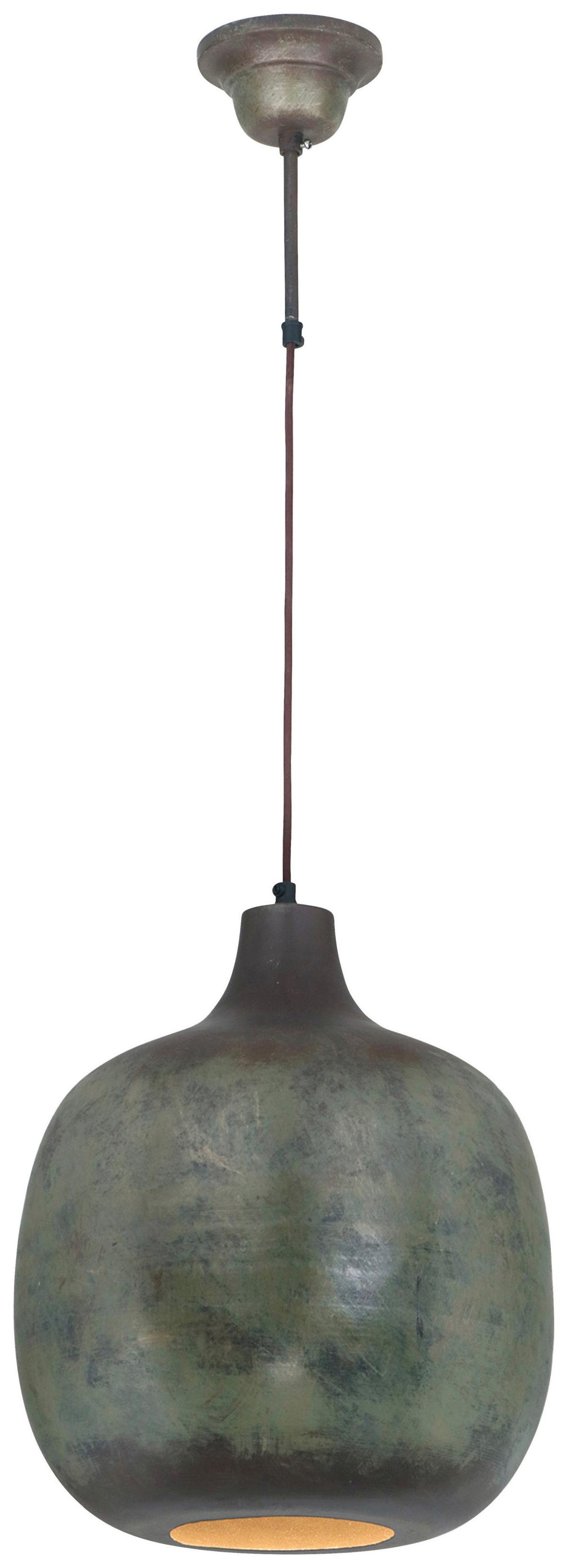 Hängeleuchte Mican 125 Dunkelbronze - Bronzefarben, Basics, Metall (34/34/38cm) - Kayoom