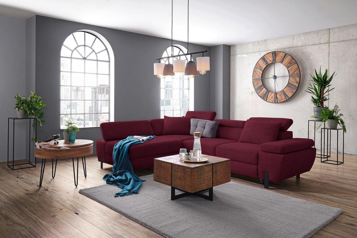 Coltar MOLINA MINI - bordo, Modern, textil (189/277cm) - Mömax
