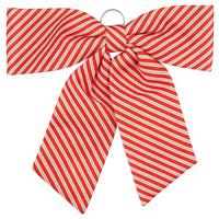 Dekorativna Pentlja Bow Stripes - rdeča, Trendi, tekstil (57/63/3cm) - Premium Living