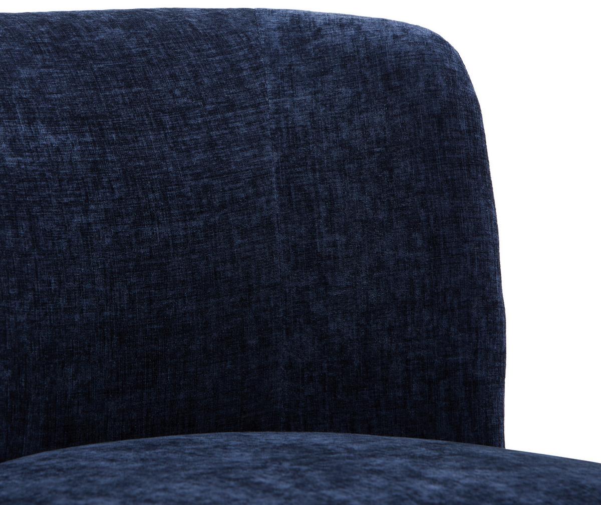 FOTEL POLSTER - niebieski, Design, drewno/tkanina (64/71/73cm) - MID.YOU