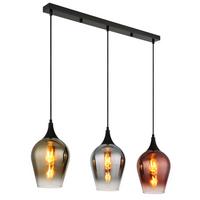 Hängeleuchte Lavus Klar max. 60 Watt - Klar, KONVENTIONELL, Glas/Metall (83/18/120cm) - Globo